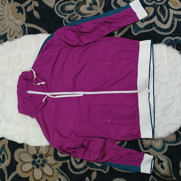 Free People Teal and Berry Retro Active Jacket Size L - Picture 11 of 15